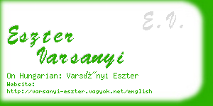 eszter varsanyi business card